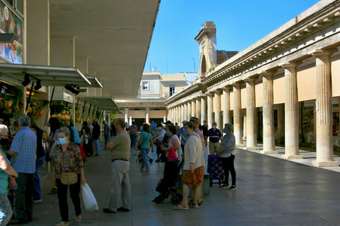 Beautiful pillars -  inside the market