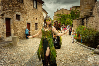La druidesse lors de la déambulation des Elfes d'émeraude