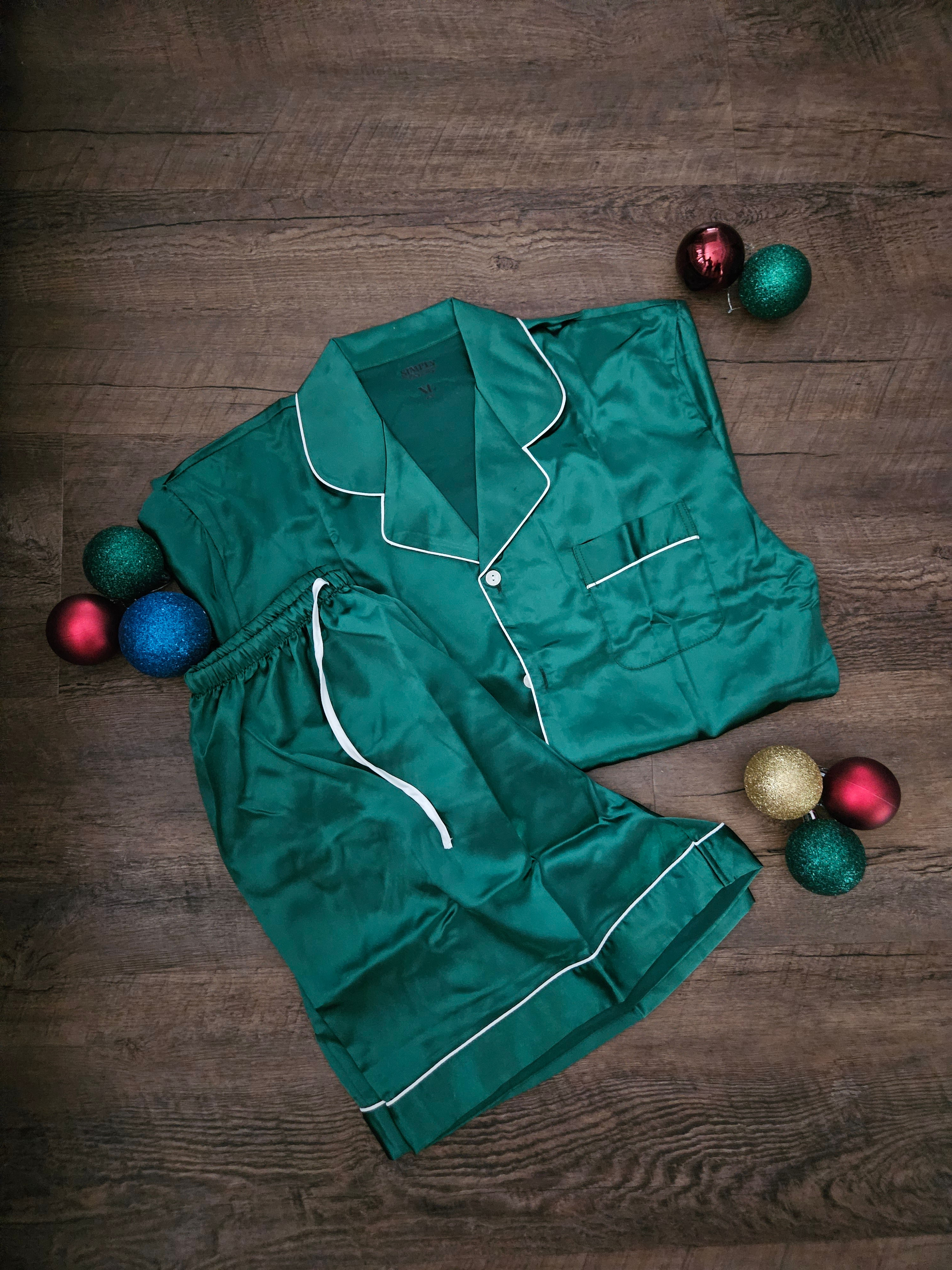 Mens Classics Emerald Green Satin