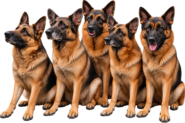 German Shepherd Family of 5.png