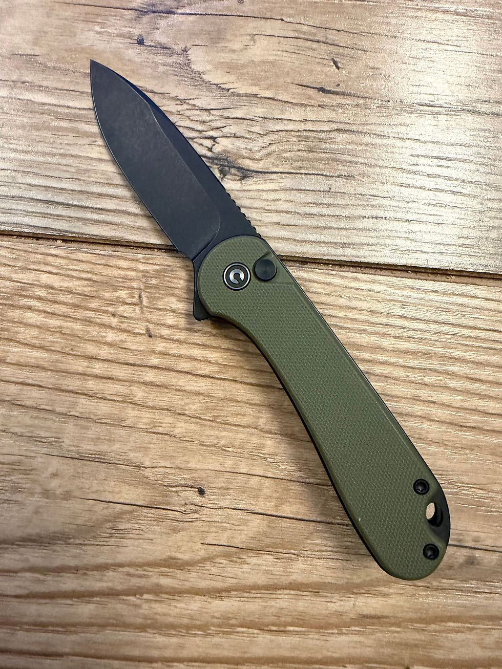 Thumbnail: Civivi Elementum II BAKCA Button Lock Knife OD Green G10 Blade EDC Folding Tool