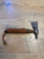 Thumbnail: Paul Green Custom Ball Pin Forged Fixed Blade Survival Tomahawk •  NO Sheath •