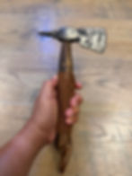 Thumbnail: Paul Green Custom Ball Pin Forged Fixed Blade Survival Tomahawk •  NO Sheath •