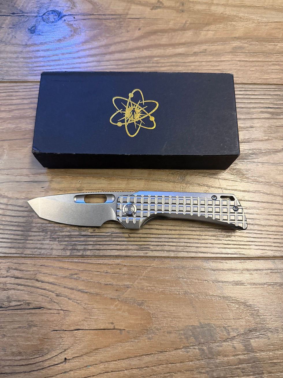 Thumbnail: EMP EDC Nymble Frag M390 Tanto Frame Lock Pocket Knife 1st Production 