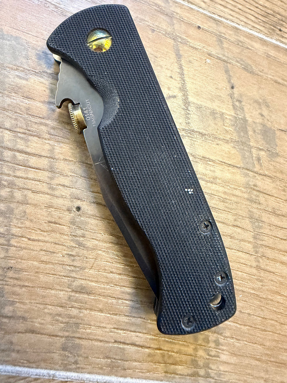 Thumbnail: Emerson Knives Com Seven Magnacut DLC Wave Feature Pocket Knife 