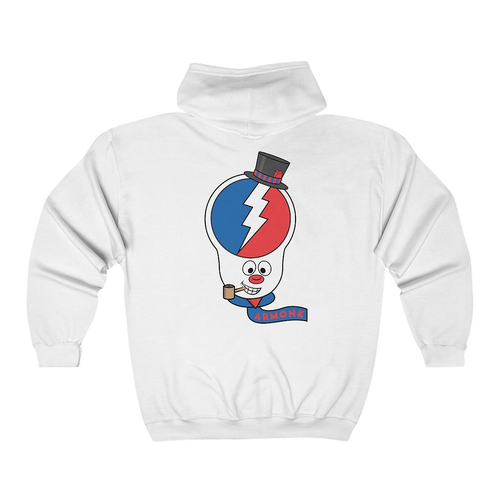 Thumbnail: Armonk Grateful Frosty Stealie Unisex Heavy Blend™ Full Zip Hooded Sweatshirt