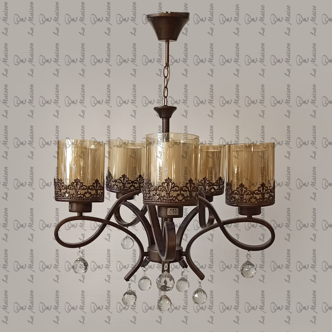 نجفه 5 ذراع بنى + كريستال