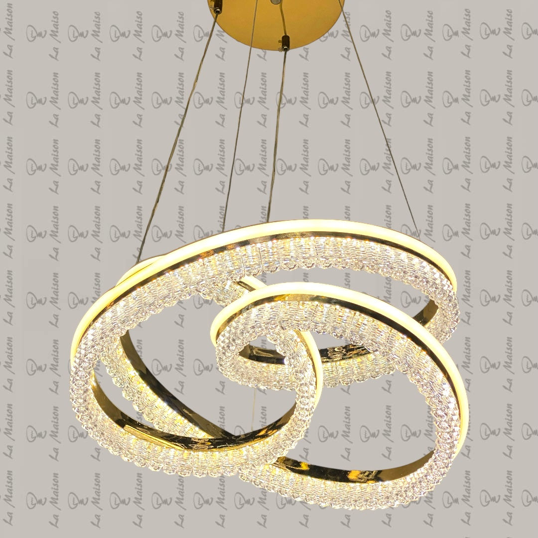 نجفه ليد ذهبى كلبس (متداخله)