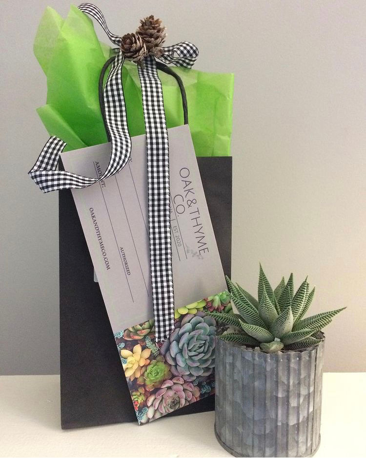 Oak & Thyme Gift Certificate