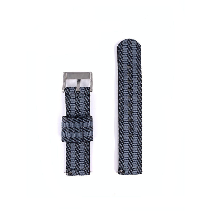 Thumbnail: 22mm Black with Grey Nato Watch Strap