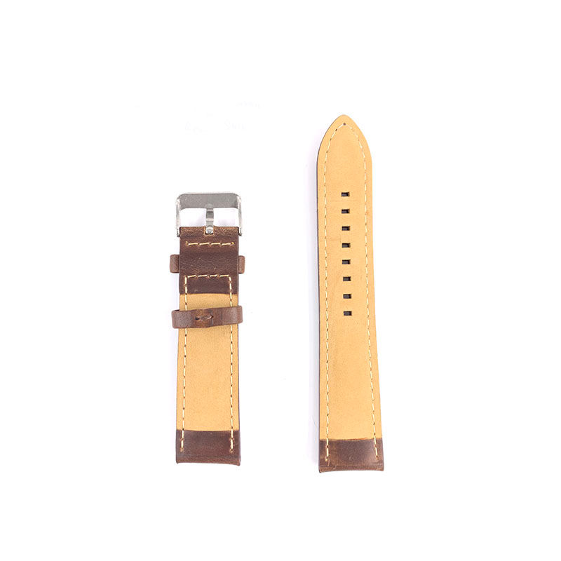 Thumbnail: 22mm Brown Leather Watch Strap