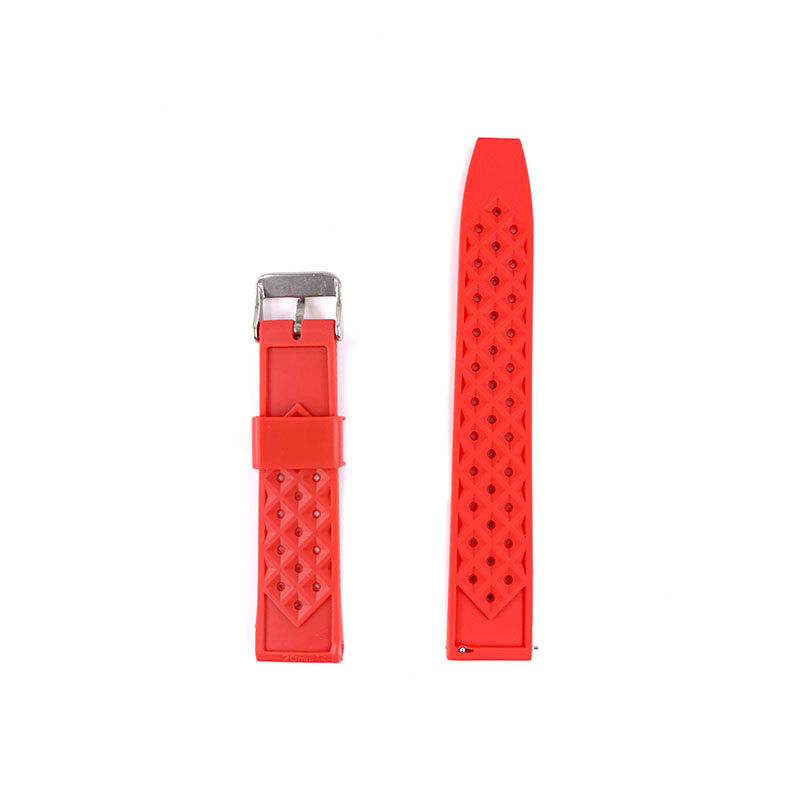 Thumbnail: 20mm Red Rubber Watch Strap
