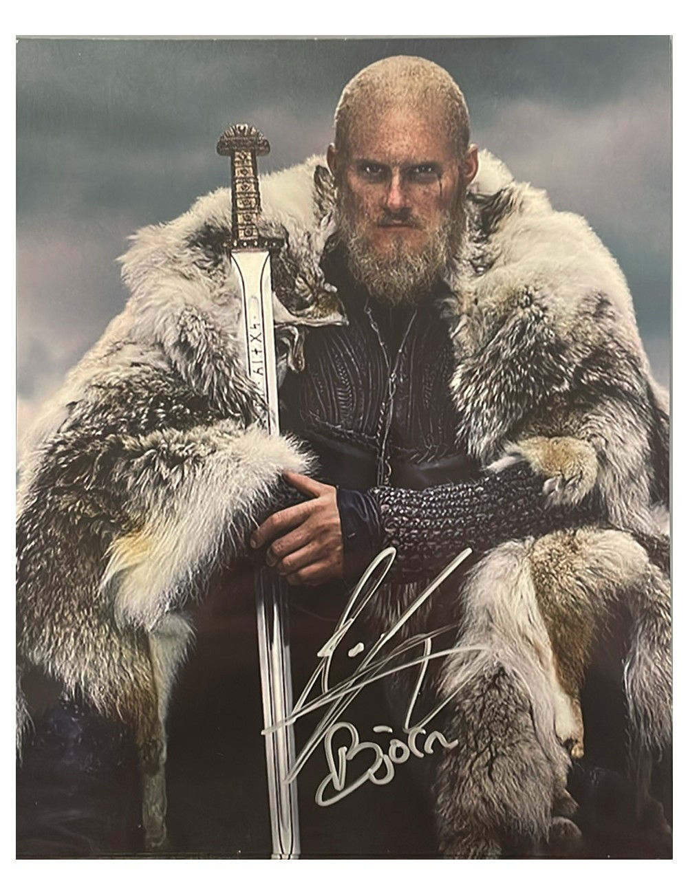 8x10" Vikings Bjorn Print Signed by Alexander Ludwig