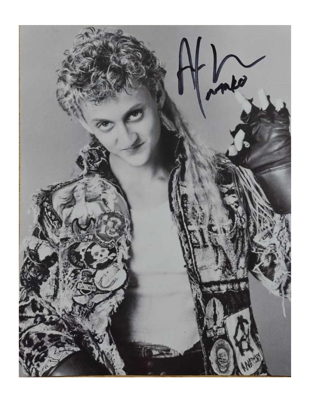 8x10" The Lost Boys Marko Hand Gesture Print Signed by Alex Winter
