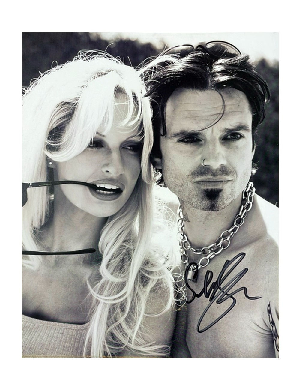 Pam and Tommy 8x10" Print Signed by Sebastian Stan