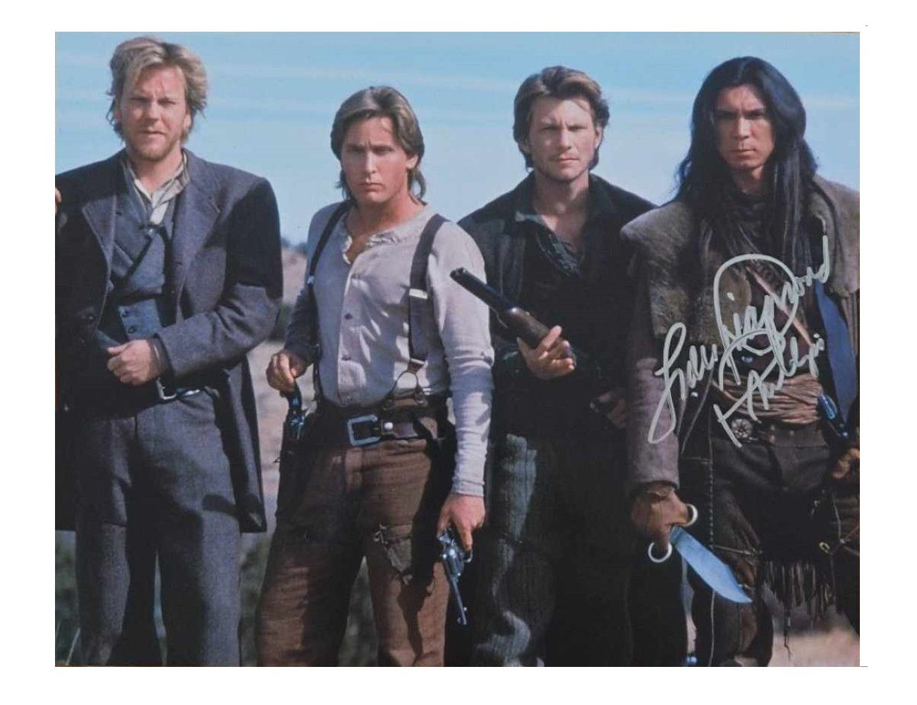 10x8" Young Guns Print Signed by Lou Diamond Phillips