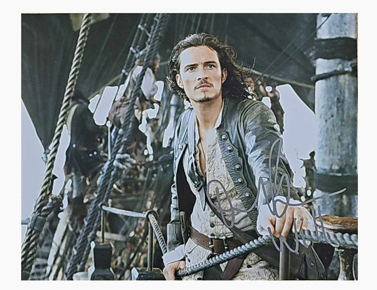 10x8" Pirates of the Caribbean Will Print Signed by Orlando Bloom