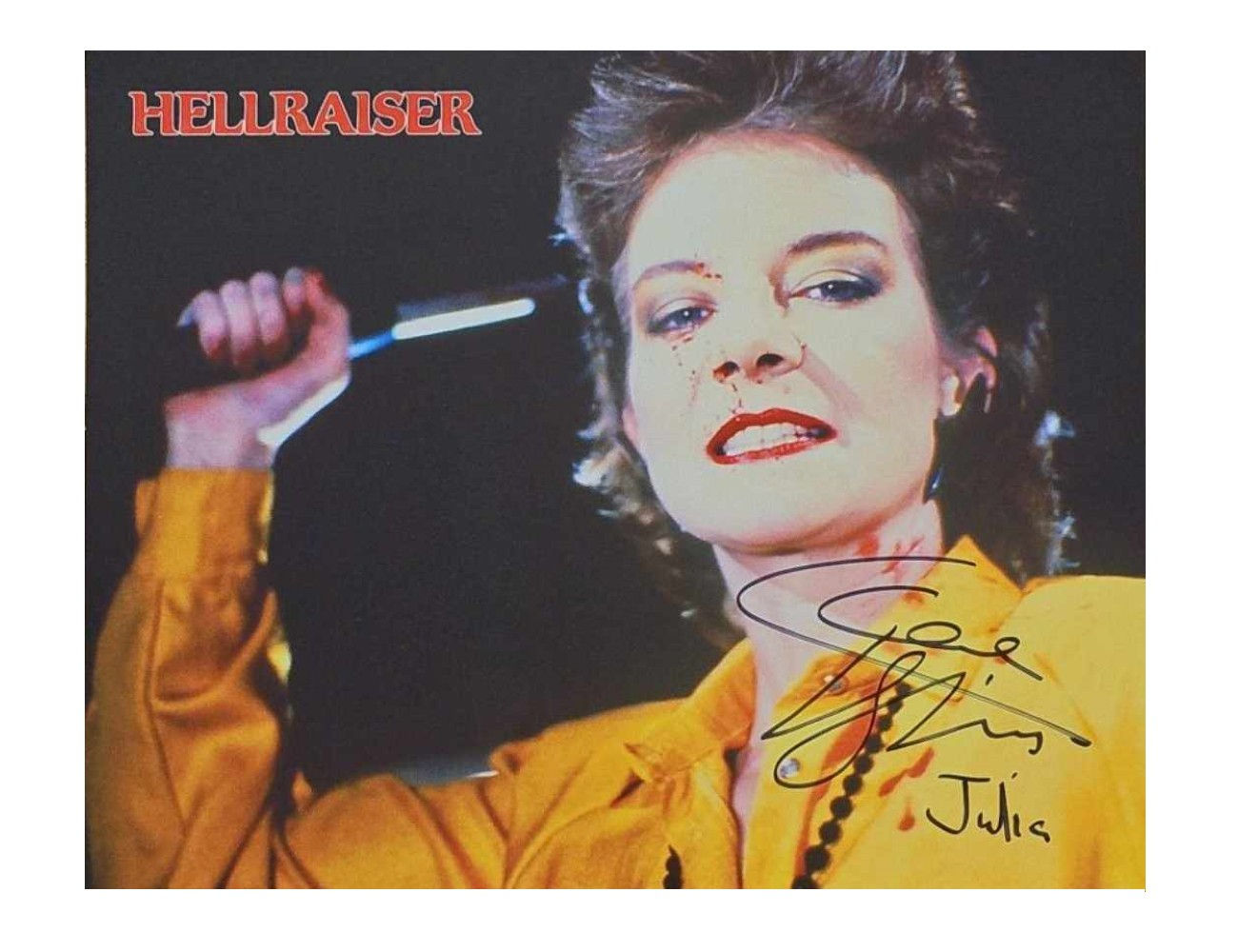 10x8" Hellraiser Julia Print Signed by Clare Higgins