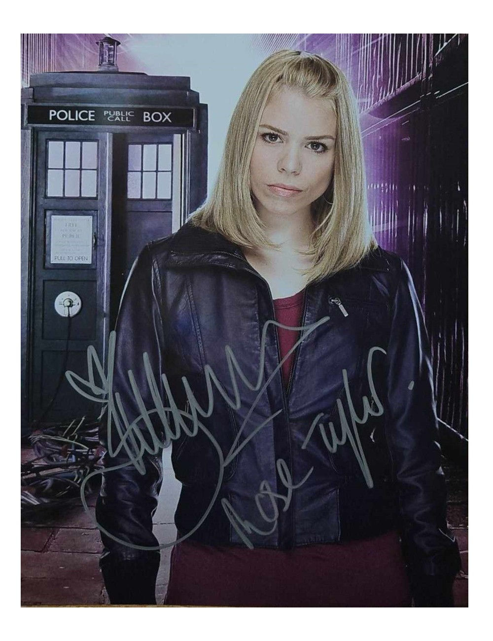 8x10" Doctor Who Rose Tyler Print Signed by Billie Piper