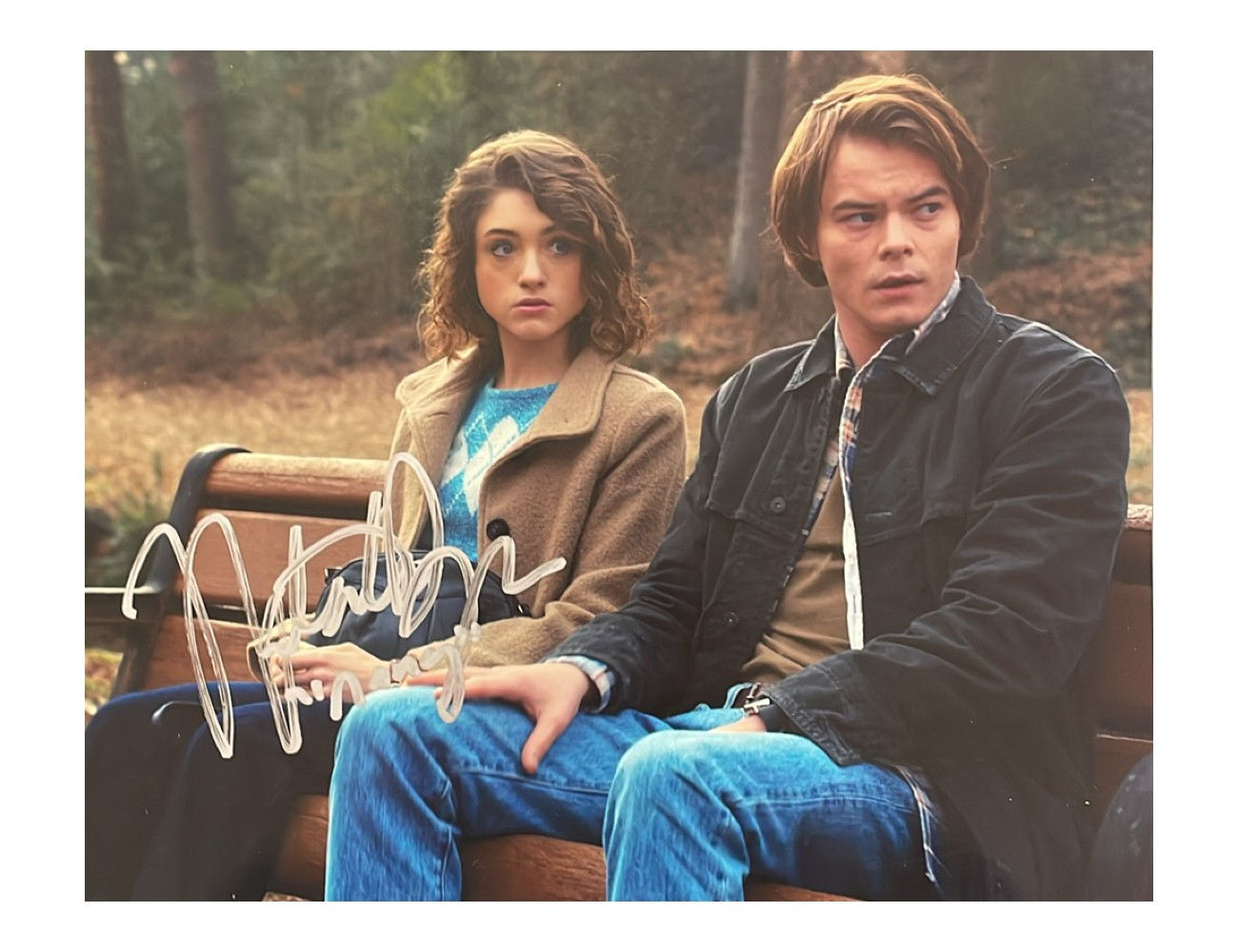 10x8" Stranger Things Print Signed by Natalia Dyer