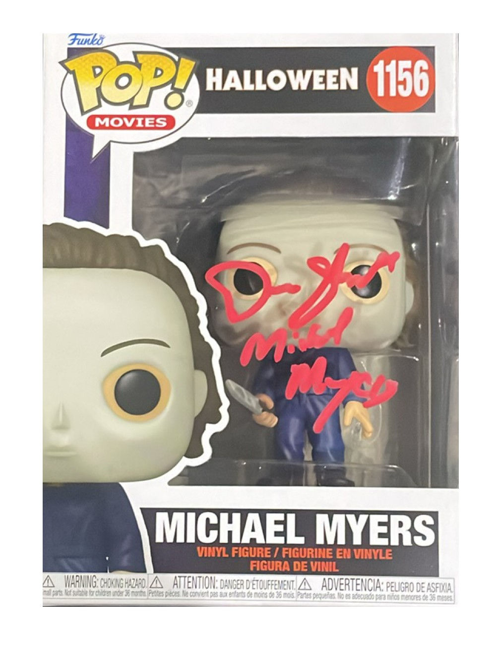 Halloween Michael Myers #1156 Funko Pop Signed by Don Shanks