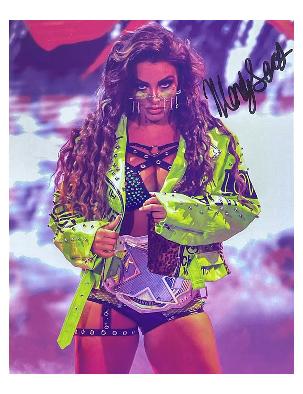 8x10" Mandy Rose WWE/NXT Print Signed by Mandy Sacs