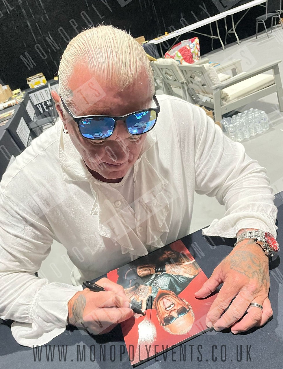Thumbnail: 10x8" The Brood WWE Print Signed by Gangrel
