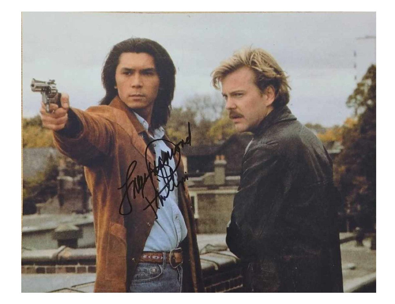 10x8" Renegades Print Signed by Lou Diamond Phillips