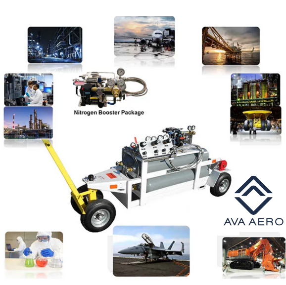 AVA AERO capabilities including service carts for AGSE support in the Middle East