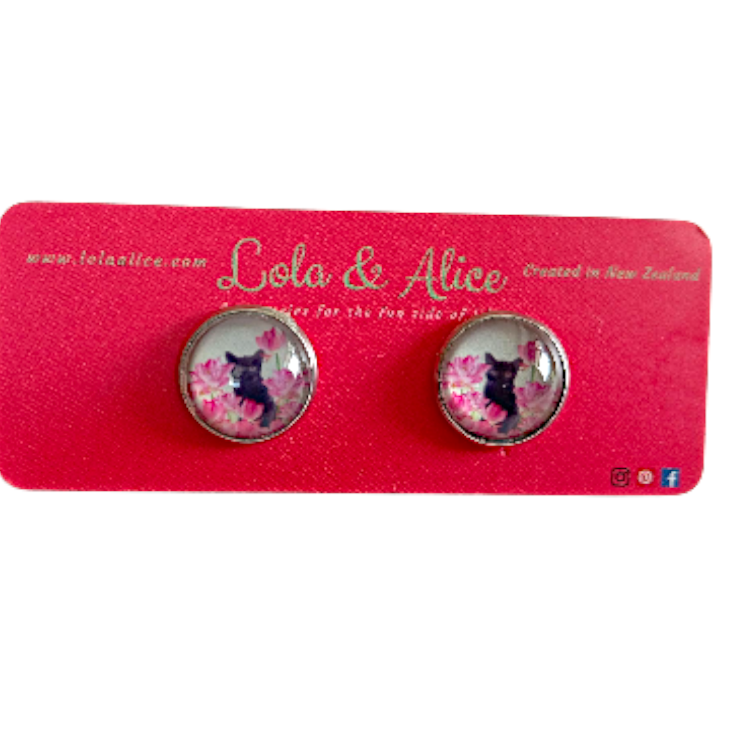 Kitty Blossom Studs