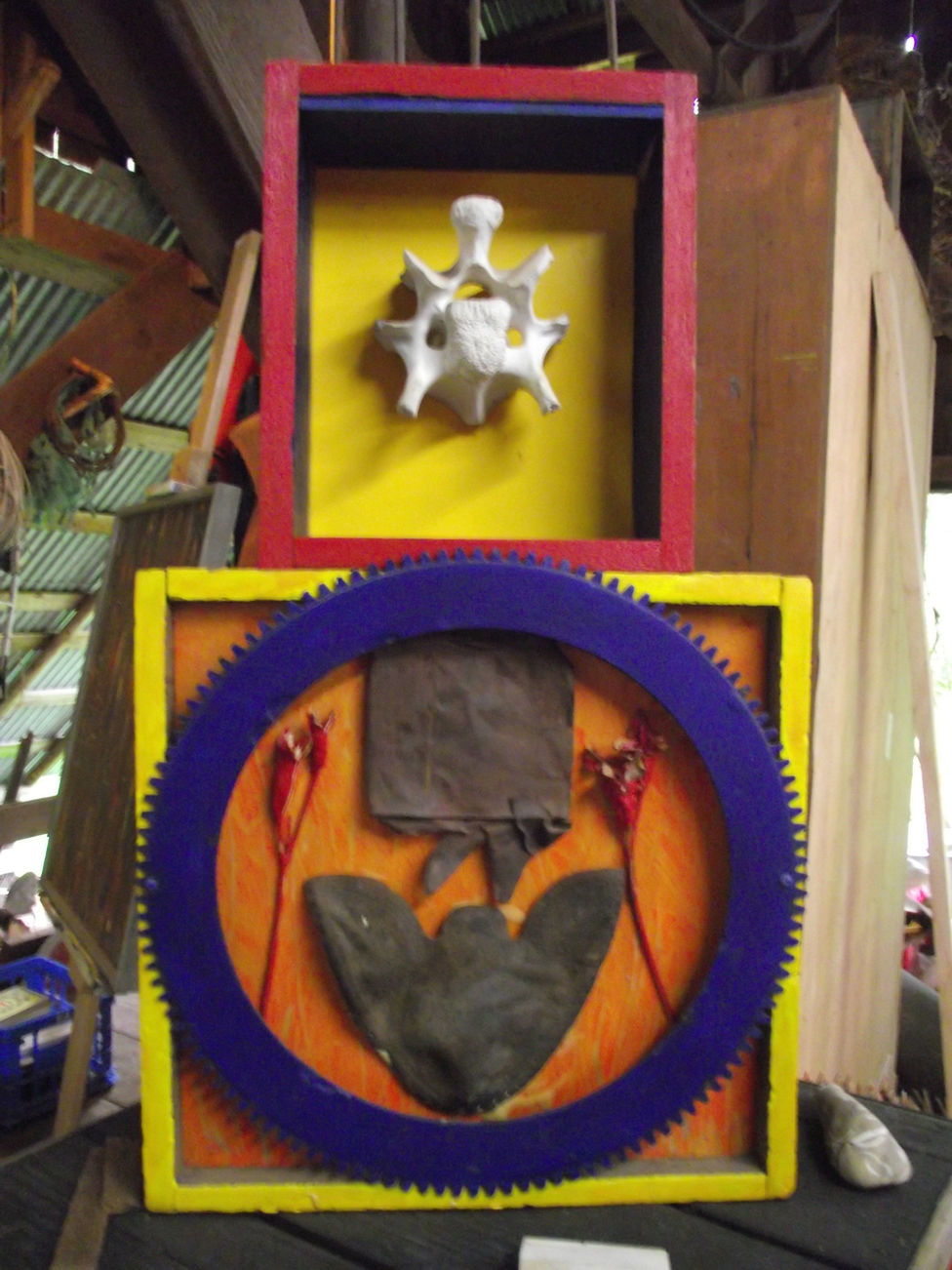 Sculpture in my barn studio