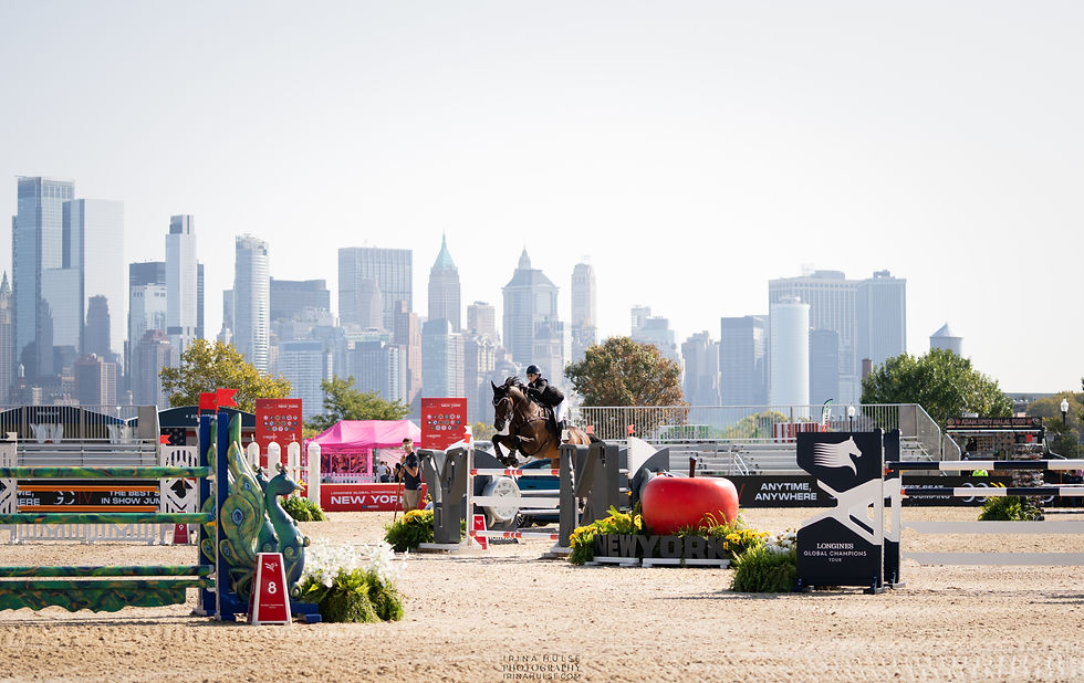 Luxury equestrian photography at LGCT New York during the Longines Global Champions Tour CSI5* show jumping competition