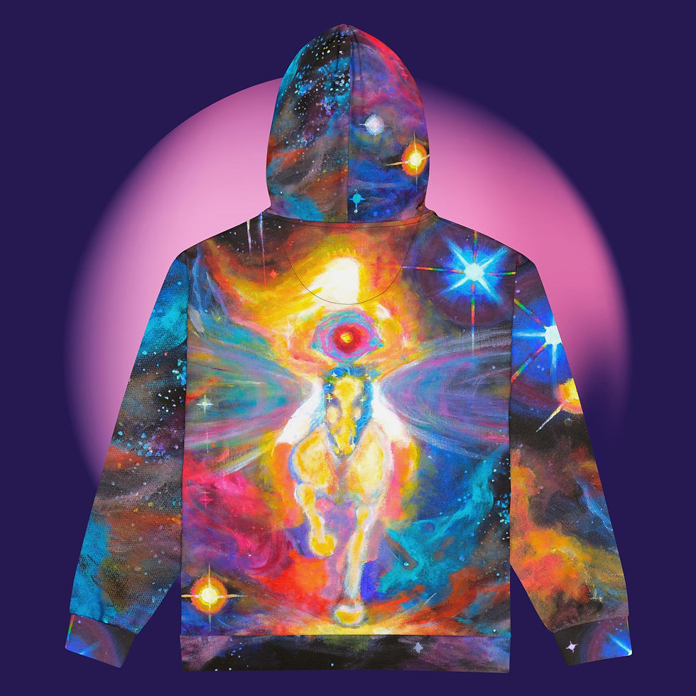 Thumbnail: King of the Universe Unisex zip hoodie