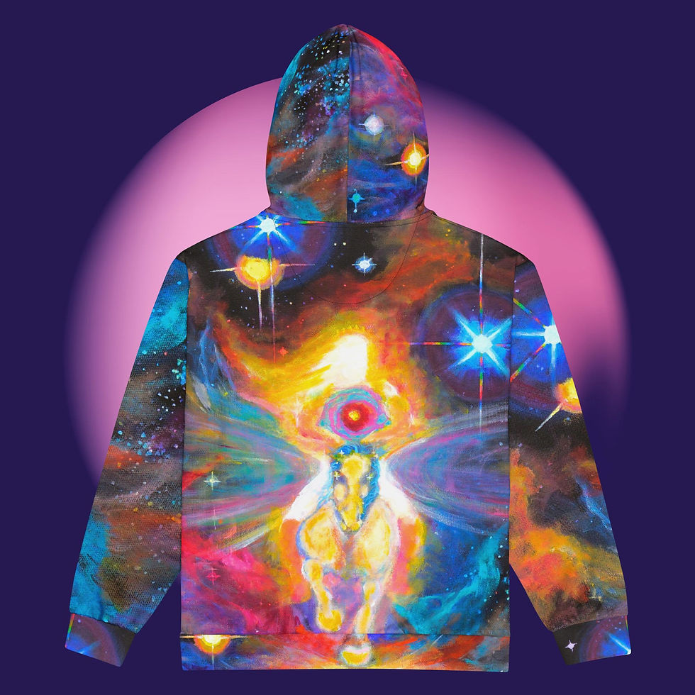 Thumbnail: King of the Universe Unisex zip hoodie