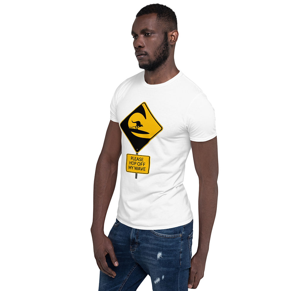 Thumbnail: "Please hop off my wave" funny Short-Sleeve Unisex T-Shirt