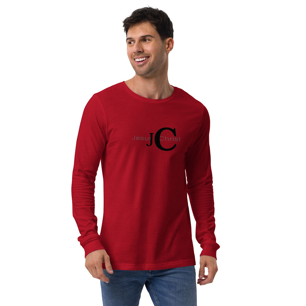 Thumbnail: JC Jesus Christ  brand style design Unisex Long Sleeve Tee