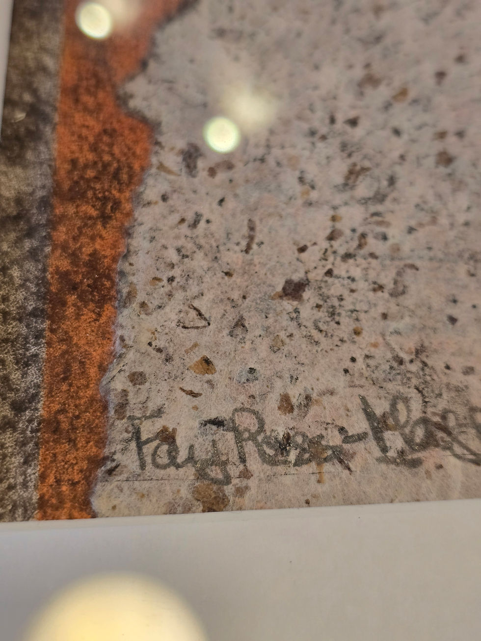 Thumbnail: Signature on Susan Kirkman's artwork