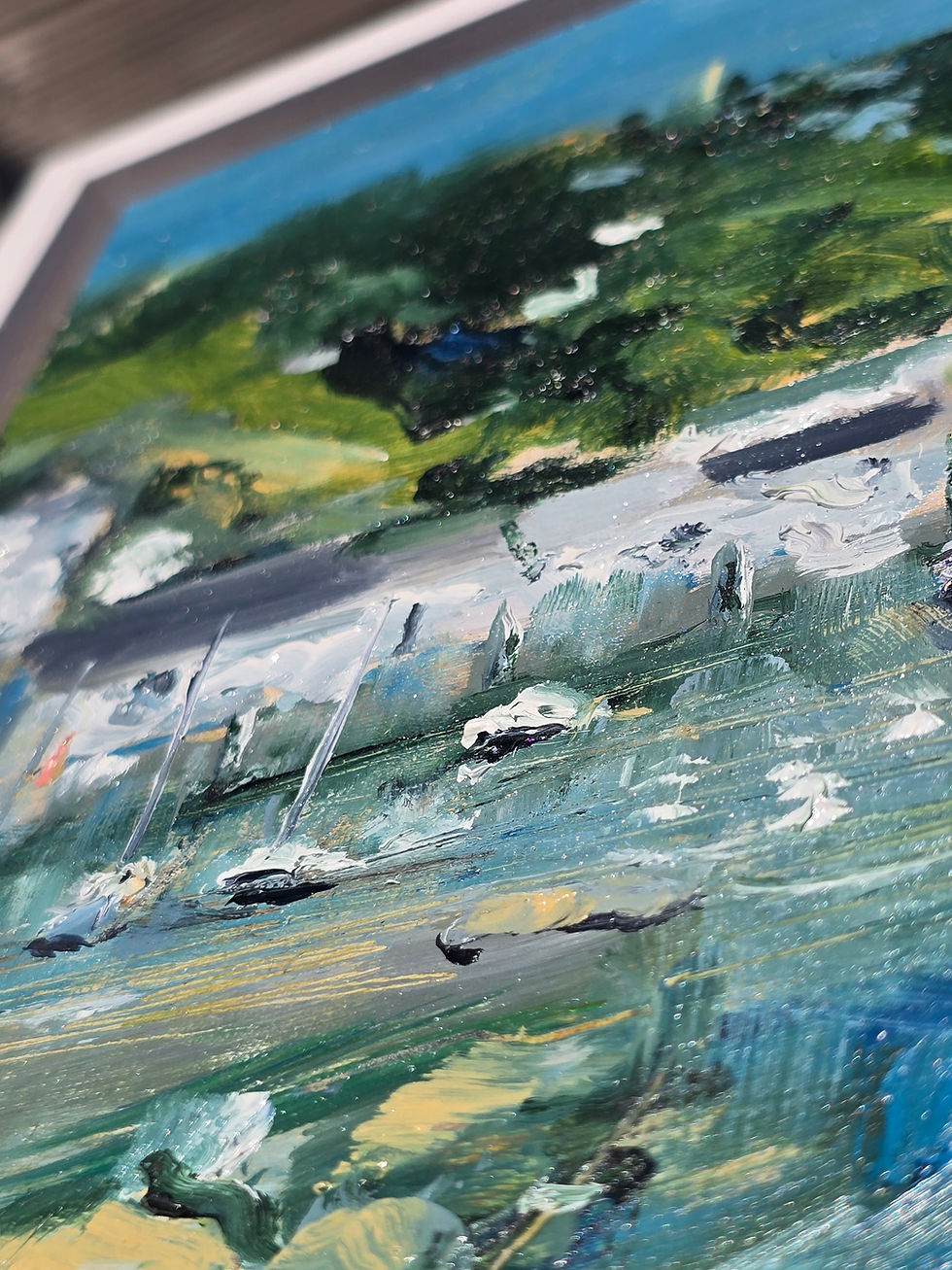 Thumbnail: Susan Kirkman White Cliffs painting detail