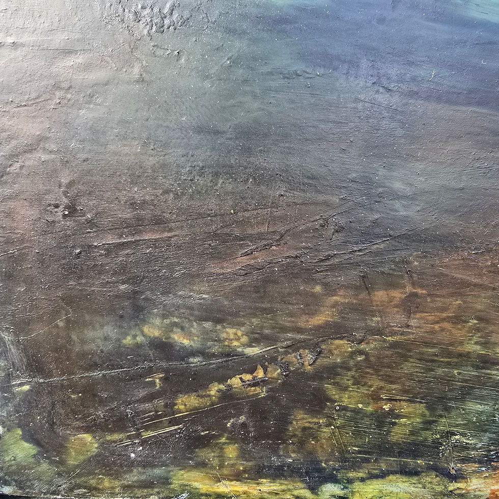 Thumbnail: Textured detail from 'Incoming Tide' painting