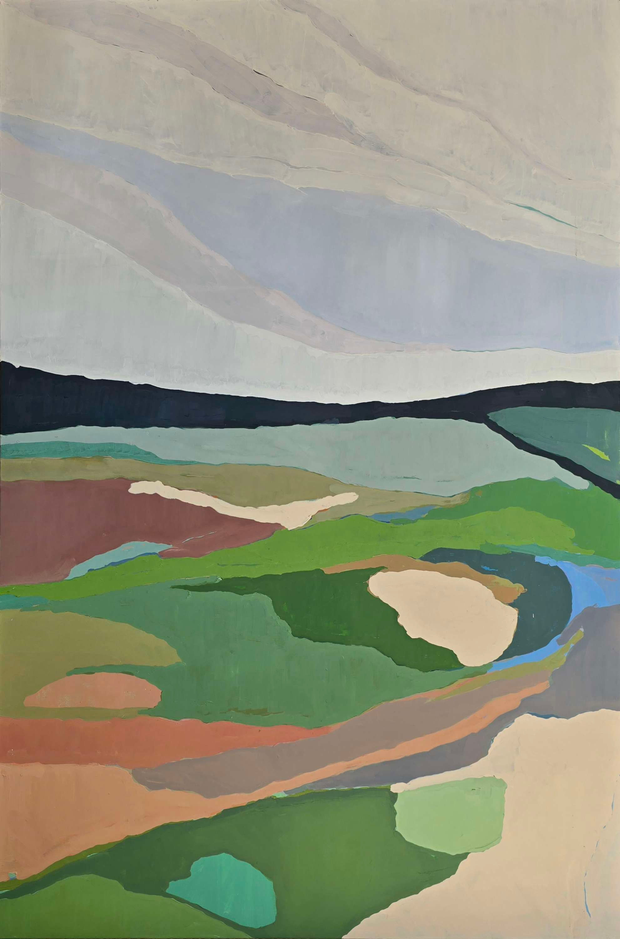 Abstract landscape painting