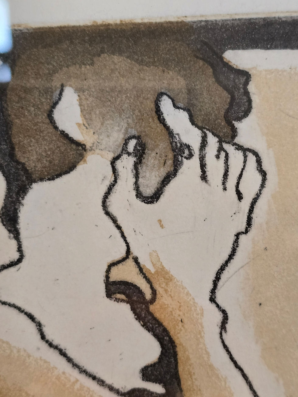 Thumbnail: Detail of a hand from Susan Kirkman's Untitled III