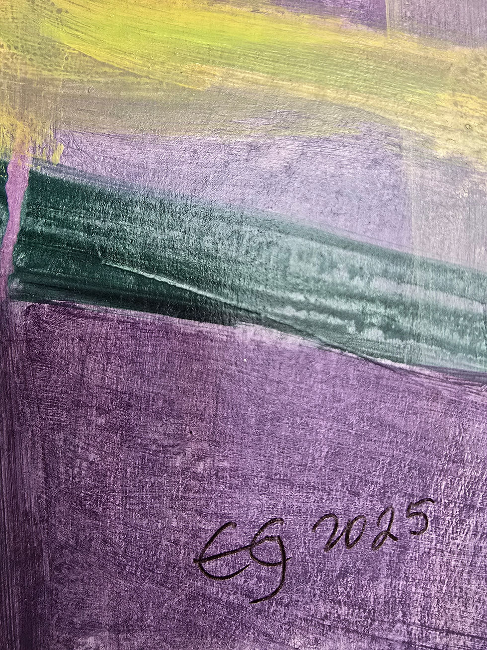 Thumbnail: Abstract painting detail by Charlotte Kantharia, signed KG 2025