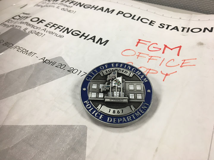 FGM Receives the Effingham Police Department Challenge Coin!