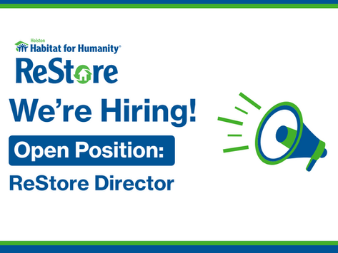 We're Hiring - ReStore Director