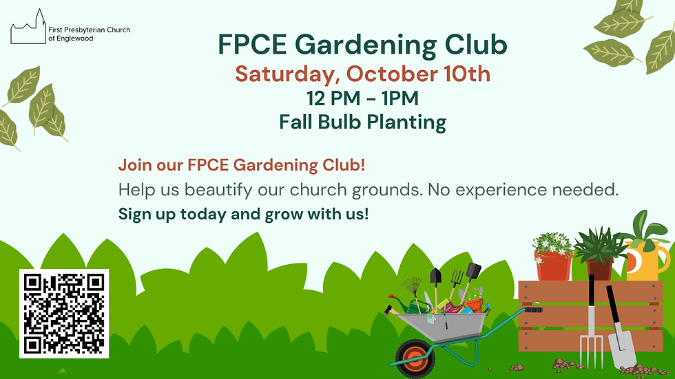 FPCE Gardening Club: Fall Bulb Planting