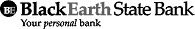 Black Earth State Bank logo with the slogan Your personal bank