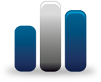 Bar chart icon representing financial growth phases