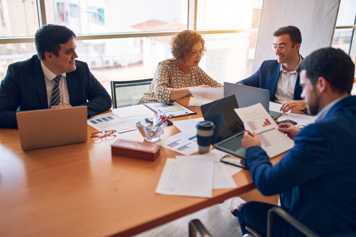 Financial advisors team