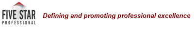 Five Star Professional logo: Defining and promoting professional excellence