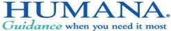 Humana health insurance logo with the slogan Guidance when you need it most